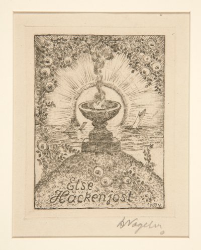 Ex libris: Else Hackenjost de Heinrich Vogeler