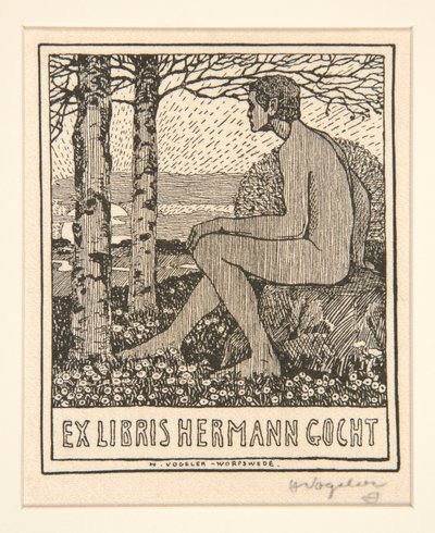 Ex libris: Ex Libris Hermann Gocht de Heinrich Vogeler