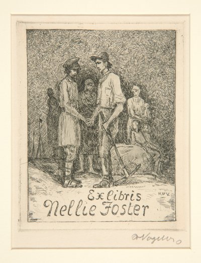 ex libris de Heinrich Vogeler