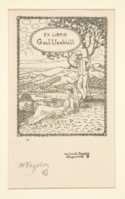 ex libris de Heinrich Vogeler