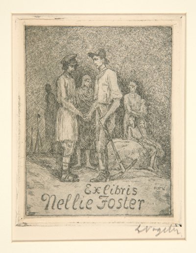 ex libris de Heinrich Vogeler