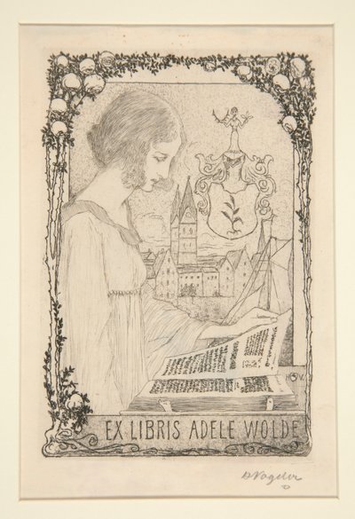 ex libris de Heinrich Vogeler