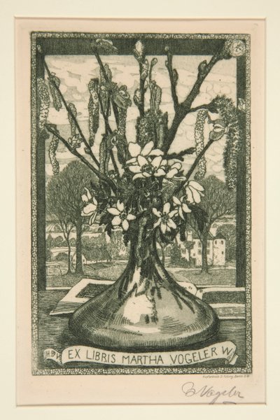 ex libris de Heinrich Vogeler