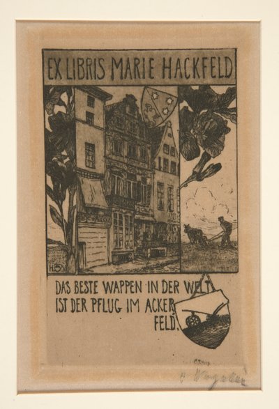 ex libris de Heinrich Vogeler