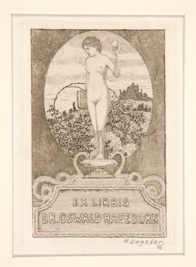 ex libris de Heinrich Vogeler