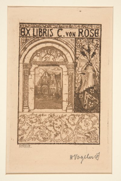 ex libris de Heinrich Vogeler