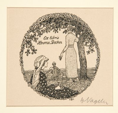 ex libris de Heinrich Vogeler