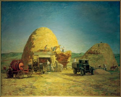 Cosecha en Kabardino-Balkaria de Heinrich Vogeler