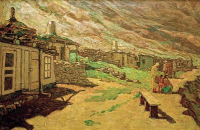 Antiguo pueblo en el Cáucaso, 1940 de Heinrich Vogeler
