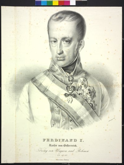 Fernando I Emperador de Austria de Heinrich Wilhelm Schlesinger
