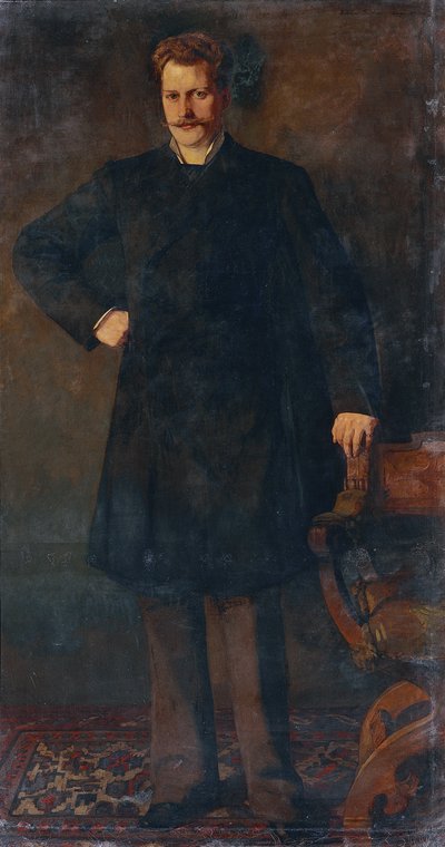 Retrato del cantante de ópera Theodor Reichmann de Heinrich Wilhelm Trübner