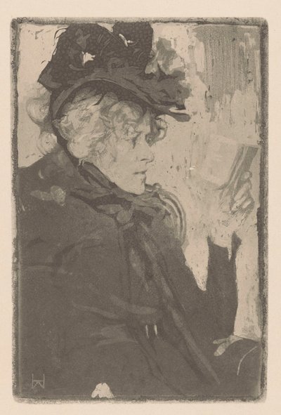 Mujer lectora de Heinrich Wolff