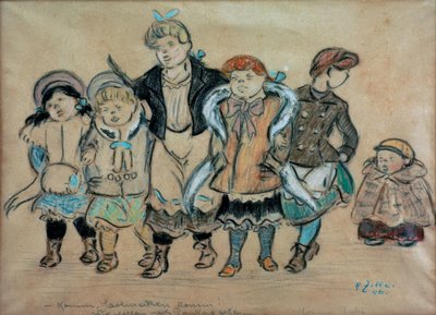 Niñas cantando / ¡Ven, Karlincken ven! ¡Ven Bubi! de Heinrich Zille