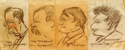 Cuatro retratos de Heinrich Zille