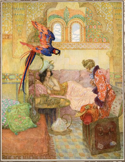El baúl volador, de Cuentos de Hans Christian Andersen, pub. 1911 de Heinrich and Urban Lefler