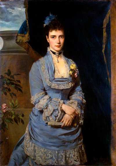 Retrato de la Gran Duquesa María Fyodorovna, Princesa Dagmar de Dinamarca, 1847-1928 de Heinrich von Angeli