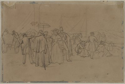 Pasajeros para el vapor del Rin recto de Heinrich von Mayr