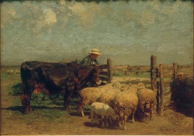 En el redil de ovejas de Heinrich von Zügel