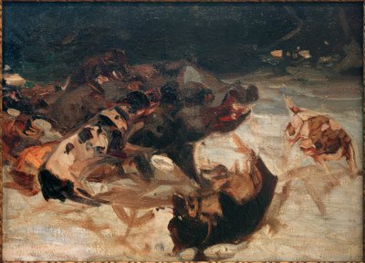 La caza del jabalí de Heinrich von Zügel