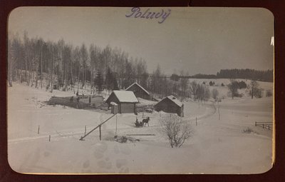 Primera Guerra Mundial: Ucrania en los años 1914-1916 durante la invasión del ejército alemán. Vista con nieve de Heldenfriedhof Dsessentniki (attr. to)