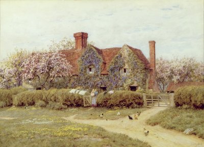Una casa en Buckinghamshire en Penstreet de Helen Allingham