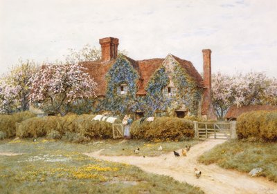Una casa en Buckinghamshire en Penstreet de Helen Allingham
