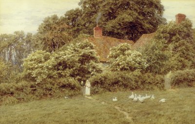 Una cabaña en Farringford, Isla de Wight de Helen Allingham