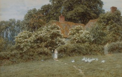 Una cabaña en Farringford, Isla de Wight de Helen Allingham