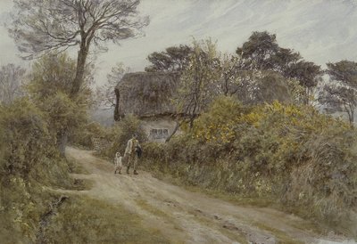 Una cabaña en la Isla de Wight de Helen Allingham