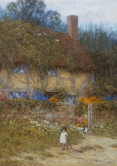 Una cabaña cerca de Godalming, Surrey de Helen Allingham