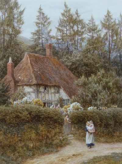 Una cabaña cerca de Haslemere de Helen Allingham