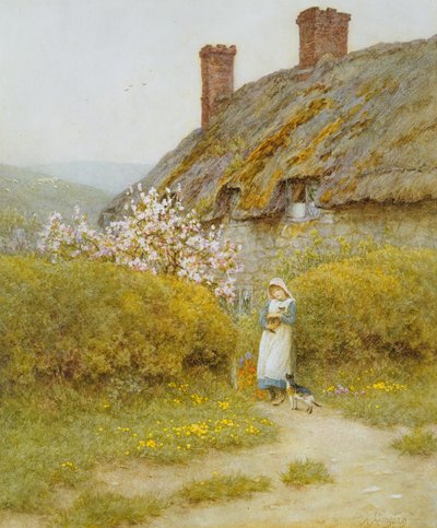 Una cabaña en Dorsetshire de Helen Allingham