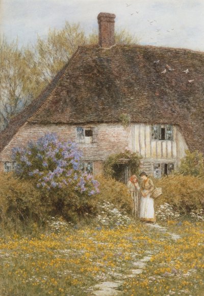 Una cabaña en Kent de Helen Allingham