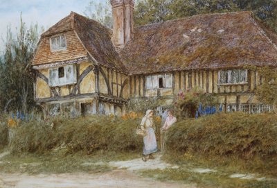 Una cabaña en Kent de Helen Allingham