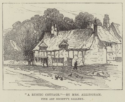 Una cabaña rústica de Helen Allingham