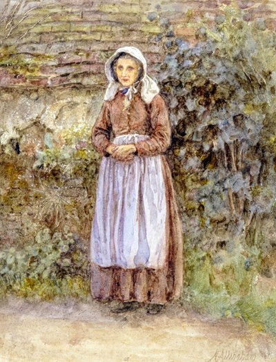 Un campesino de Witley (acuarela) de Helen Allingham
