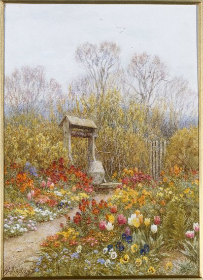 Un viejo pozo, Brook, Surrey de Helen Allingham