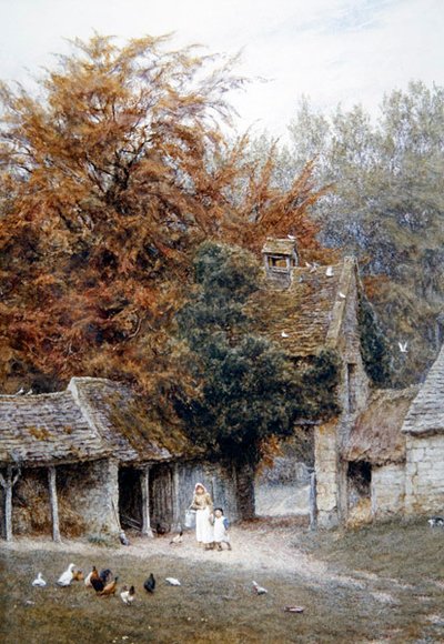 En Lower Dowdeswell, cerca de Cheltenham de Helen Allingham