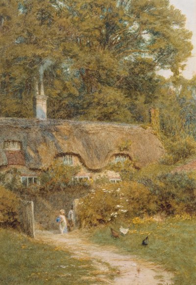 Cabaña en Farringford, Isla de Wight de Helen Allingham