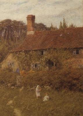 Cabaña en Witley de Helen Allingham