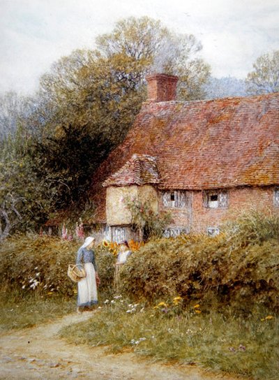 Cabaña en Witley, Surrey de Helen Allingham