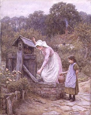 Buscando agua de Helen Allingham
