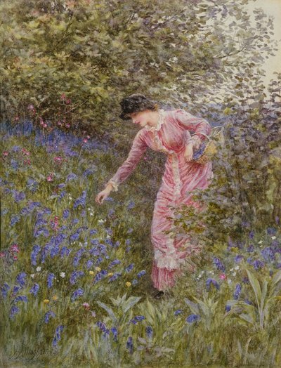 Recolectando campanillas de Helen Allingham