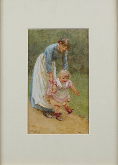 Henry con Enfermera, 1884 de Helen Allingham