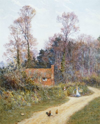 En un carril de Witley de Helen Allingham