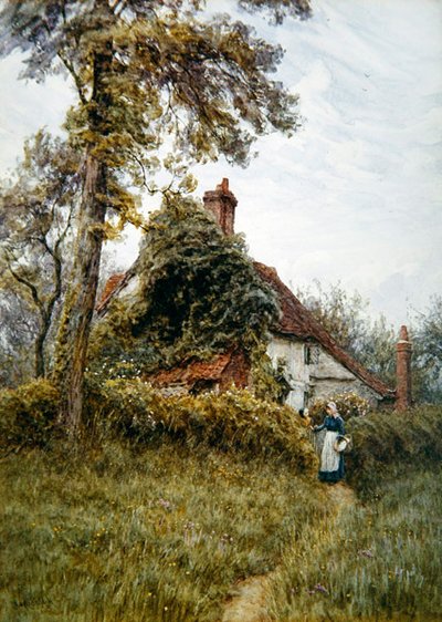 Granja vieja en Pinner de Helen Allingham