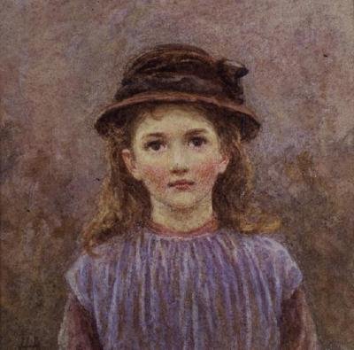 Retrato de una niña de Helen Allingham