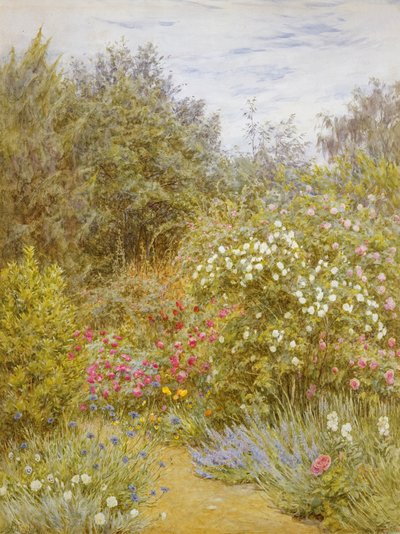 Rosas en un jardín de Surrey de Helen Allingham