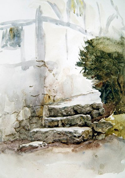 Escaleras en Bearstead, Kent de Helen Allingham