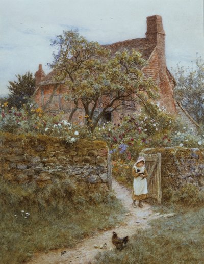 El Gatito Negro de Helen Allingham